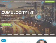 Tablet Screenshot of cumulocity.com